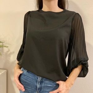 Sleeve Blouse Black